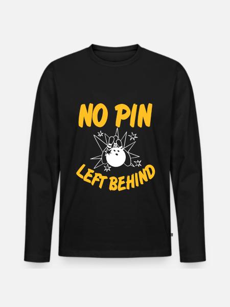 No pin left behind - Men's Premium Organic Long Sleeve Shirt - black