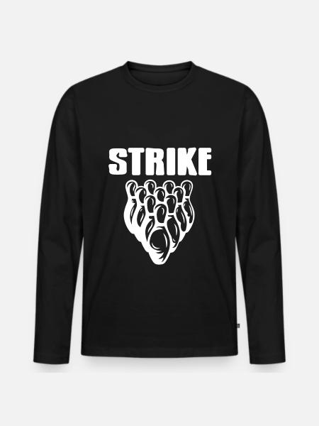 Bowling kegel Team - Men's Premium Organic Long Sleeve Shirt - black