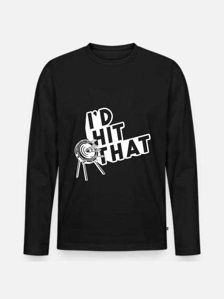 Archery - Id hit that - Men's Premium Organic Long Sleeve Shirt - black