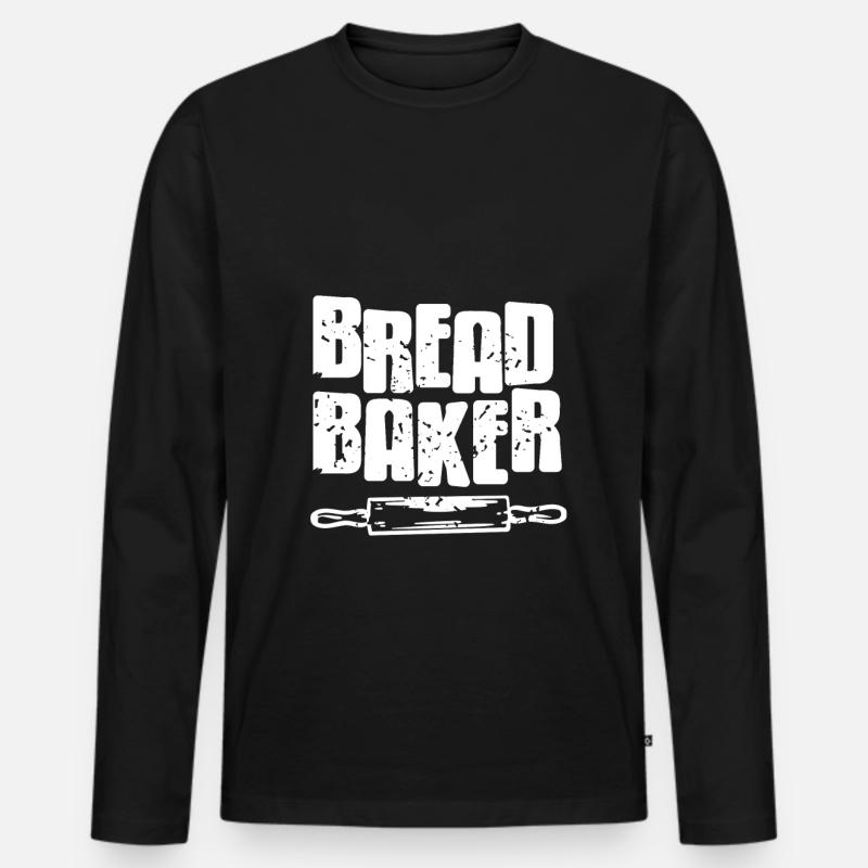 Bread Baker - Männer Premium Bio Langarmshirt - Schwarz