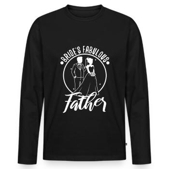 Brides fabulous father - Männer Premium Bio Langarmshirt - Schwarz - Vorne - Nico (187cm)