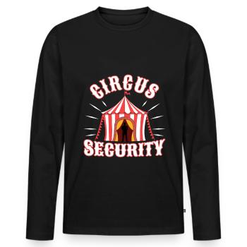Circus security - Men's Premium Organic Long Sleeve Shirt - black - Front - Nico (187cm)