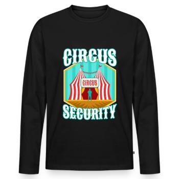 Circus security - Men's Premium Organic Long Sleeve Shirt - black - Front - Nico (187cm)