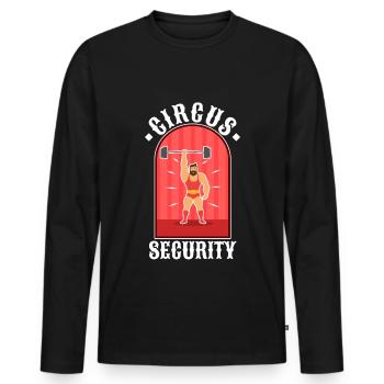 Circus security - Men's Premium Organic Long Sleeve Shirt - black - Front - Nico (187cm)