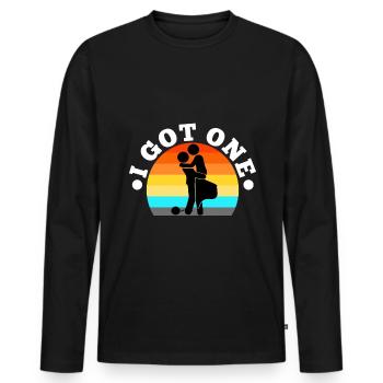 I Got One Braut - Männer Premium Bio Langarmshirt - Schwarz - Vorne - Nico (187cm)