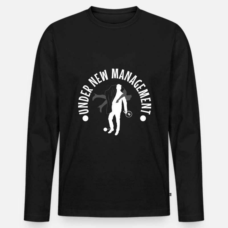 Under New Management - Männer Premium Bio Langarmshirt - Schwarz