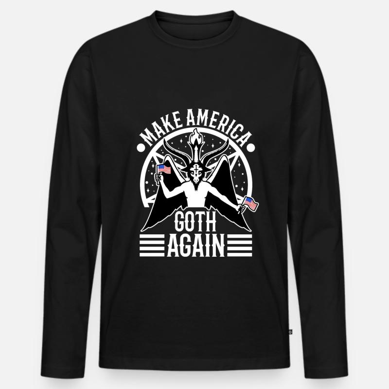 Make america goth again - Men's Premium Organic Long Sleeve Shirt - black