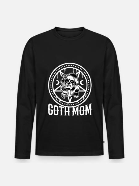 Goth Mom - Men's Premium Organic Long Sleeve Shirt - black
