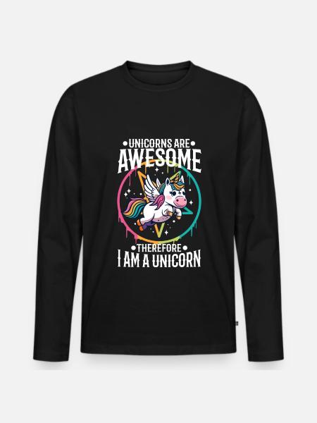 100 magical days of school - Men's Premium Organic Long Sleeve Shirt - black