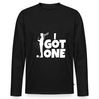 J’ai un marié - T-shirt manches longues Premium bio Homme - noir - Devant - Nico (187cm)