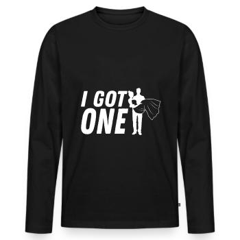 I Got One Bräutigam - Männer Premium Bio Langarmshirt - Schwarz - Vorne - Nico (187cm)