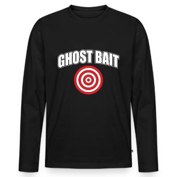Appât fantôme Paranormal Cible Chasseur d’ - T-shirt manches longues Premium bio Homme - noir - Devant - Nico (187cm)