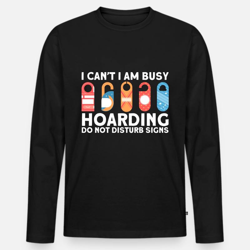 Sammeln Urlaub Sammlung Geschenk - Männer Premium Bio Langarmshirt - Schwarz