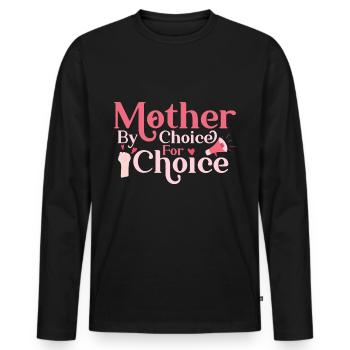 Égalité des sexes Égalité des sexes - T-shirt manches longues Premium bio Homme - noir - Devant - Nico (187cm)