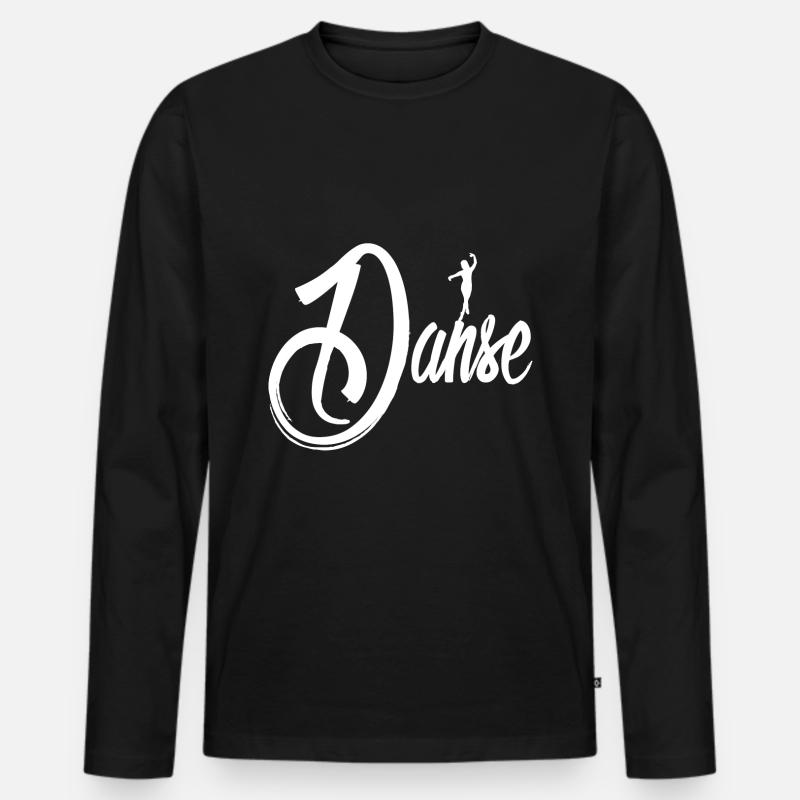Tanzen Tänzer - Männer Premium Bio Langarmshirt - Schwarz
