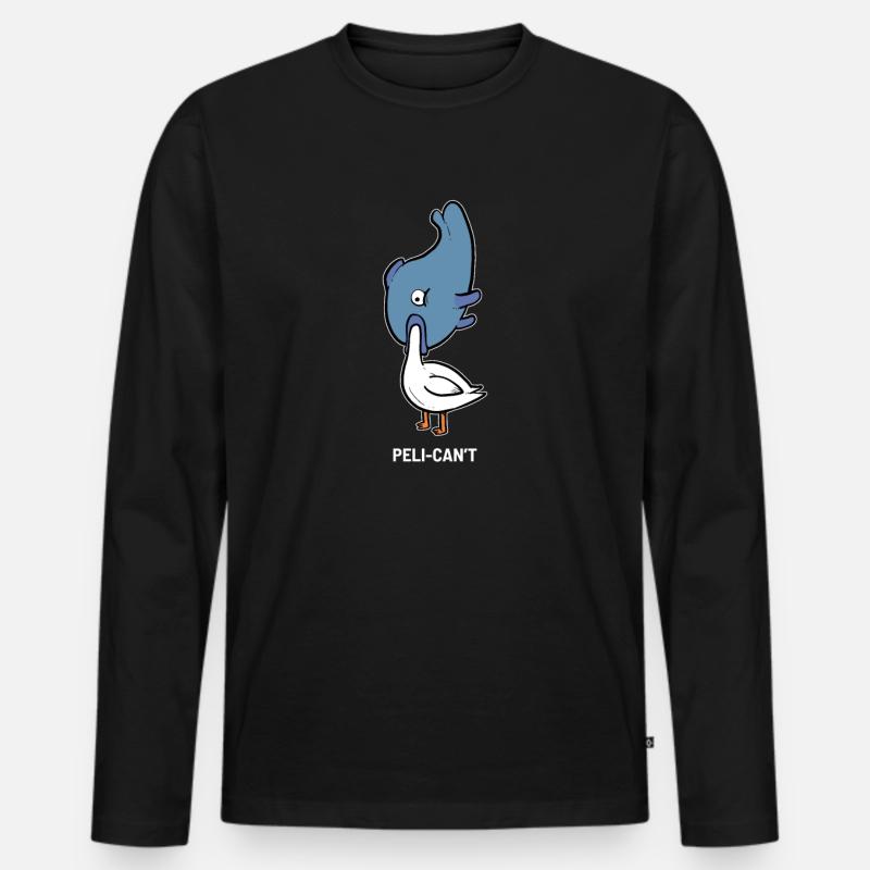 Peli-can't Zookeeper Gift - Männer Premium Bio Langarmshirt - Schwarz