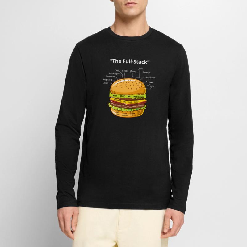 Computer Programmierer Programmierer Software Burger Liebhaber Männer Premium Bio Langarmshirt