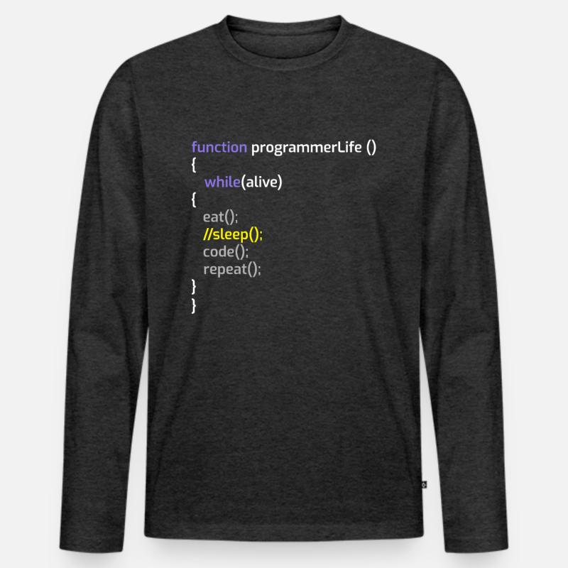 Computerprogrammierer Codierer Software Engineers Geschenk Männer Premium Bio Langarmshirt