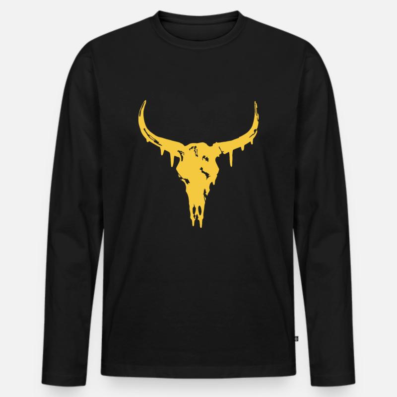 #superior: Bull - Männer Premium Bio Langarmshirt - Schwarz