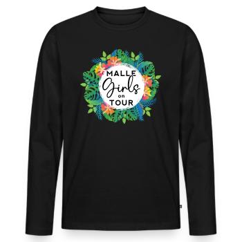 Malle Party Outfit Girls on Tour Malle - T-shirt manches longues Premium bio Homme - noir - Devant - Nico (187cm)