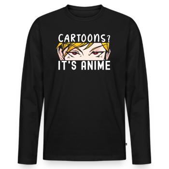 Cartoons its anime | Anime Stuff for Woman Teen - Men's Premium Organic Long Sleeve Shirt - black - Front - Nico (187cm)