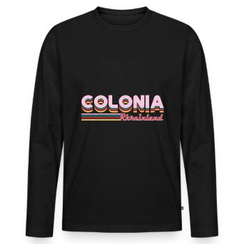 Colonia Rheinland Design for the Cologne & Cologne - Men's Premium Organic Long Sleeve Shirt - black - Front - Nico (187cm)