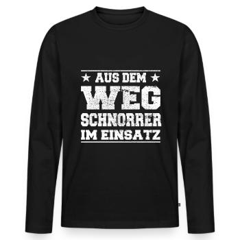 Des escrocs à l’écart dans la conception d’action - T-shirt manches longues Premium bio Homme - noir - Devant - Nico (187cm)