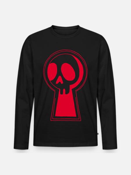 The Red Death is watching us - Men's Premium Organic Long Sleeve Shirt - black
