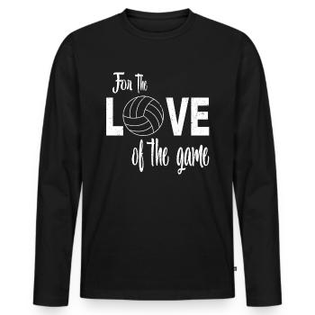Club sportif Cadeau Volleyball - T-shirt manches longues Premium bio Homme - noir - Devant - Nico (187cm)
