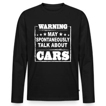 Mechaniker KFZ Auto Geschenkidee - Männer Premium Bio Langarmshirt - Schwarz - Vorne - Nico (187cm)