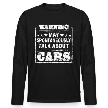 Mechanic Car Car Gift Idea - Men's Premium Organic Long Sleeve Shirt - black - Front - Nico (187cm)