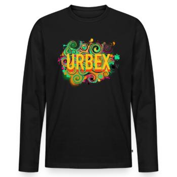 Urbex - Urban Explorer - Männer Premium Bio Langarmshirt - Schwarz - Vorne - Nico (187cm)