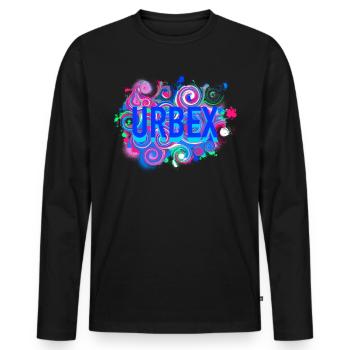 Urbex - Urban Explorer - Männer Premium Bio Langarmshirt - Schwarz - Vorne - Nico (187cm)