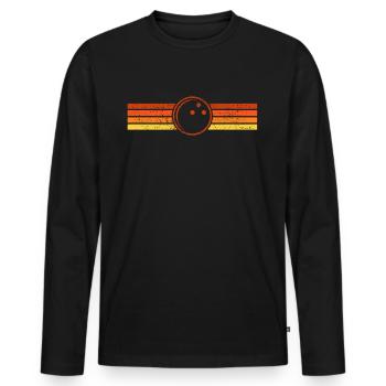 Bowling Bowling Bowling - Men's Premium Organic Long Sleeve Shirt - black - Front - Nico (187cm)