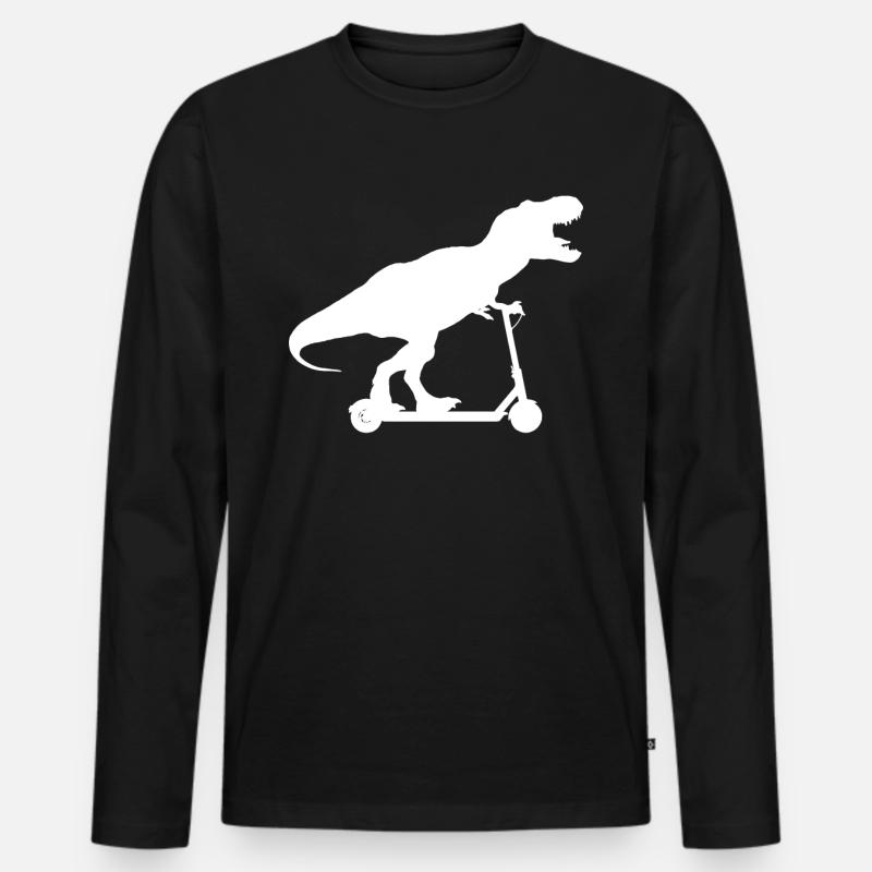escooter - Männer Premium Bio Langarmshirt - Schwarz