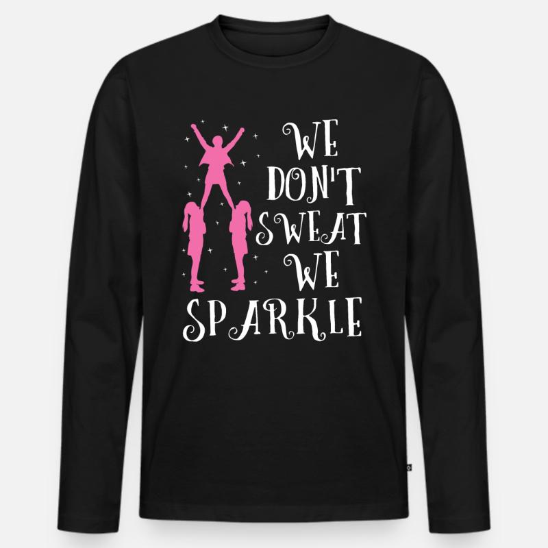 Cheerleading - Männer Premium Bio Langarmshirt - Schwarz