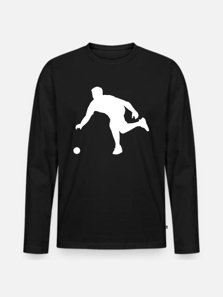 Bocce - T-shirt manches longues Premium bio Homme - noir