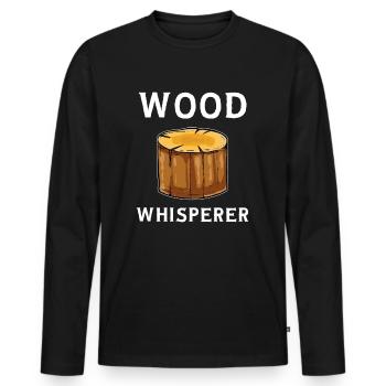 Lumberjack - Men's Premium Organic Long Sleeve Shirt - black - Front - Nico (187cm)