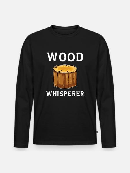 Lumberjack - Men's Premium Organic Long Sleeve Shirt - black