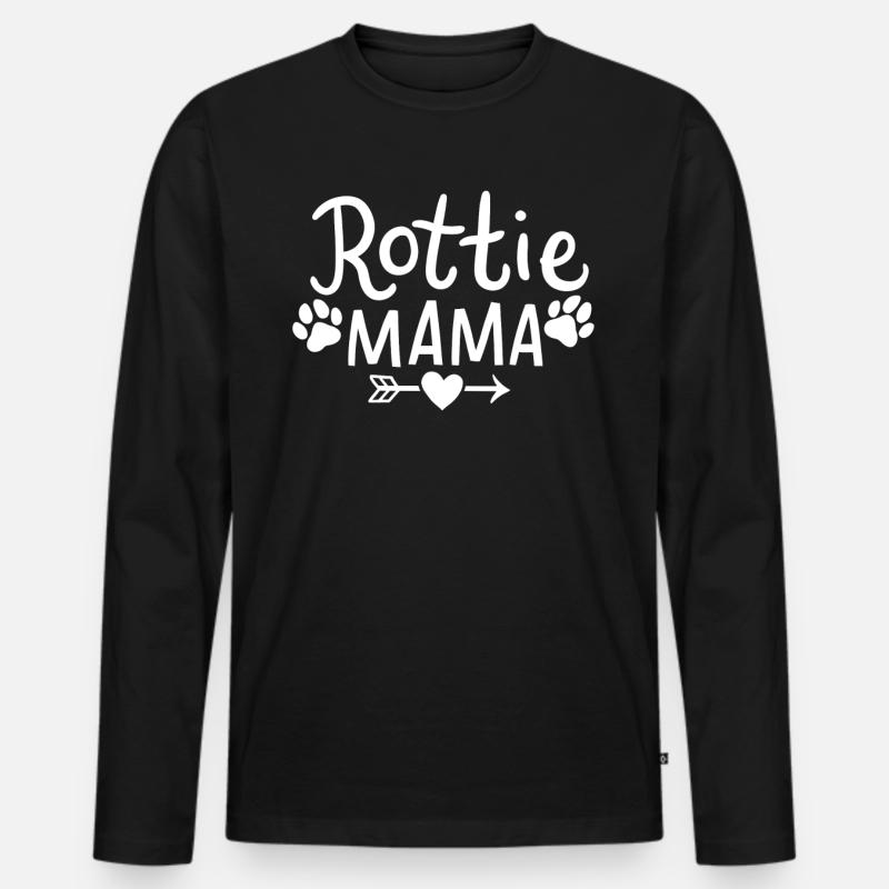 Rottweiler - Männer Premium Bio Langarmshirt - Schwarz