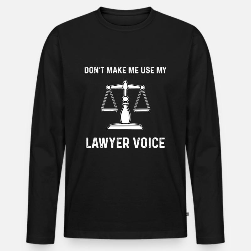 Rechtsanwalt - Männer Premium Bio Langarmshirt - Schwarz