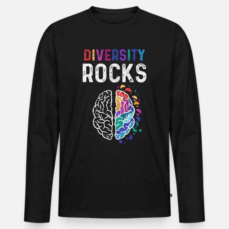 Autism - Männer Premium Bio Langarmshirt - Schwarz