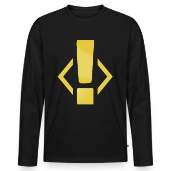 New Quest - RPG Gamer Design - Men's Premium Organic Long Sleeve Shirt - black - Front - Nico (187cm)