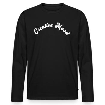 Creative Mood - Funny Artist - Men's Premium Organic Long Sleeve Shirt - black - Front - Nico (187cm)