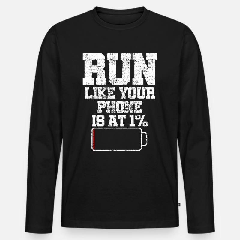 Laufen - Männer Premium Bio Langarmshirt - Schwarz
