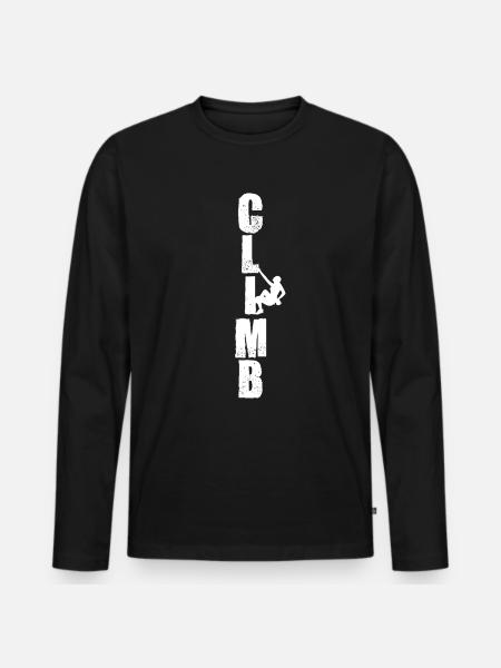 Grimpeur - T-shirt manches longues Premium bio Homme - noir