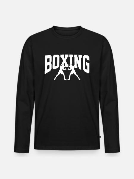 Combat de boxe - T-shirt manches longues Premium bio Homme - noir