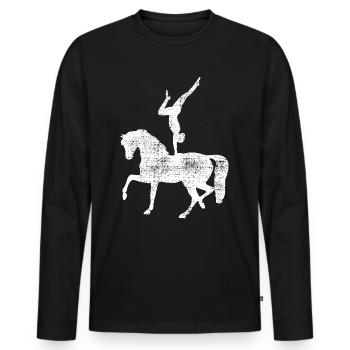 Vaulting - Men's Premium Organic Long Sleeve Shirt - black - Front - Nico (187cm)