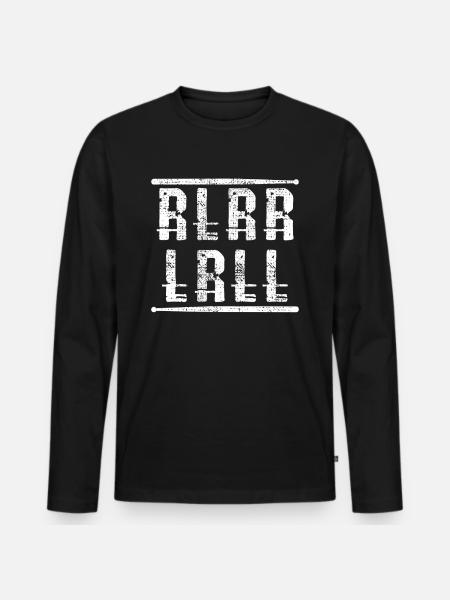 RLRR LRLL - Men's Premium Organic Long Sleeve Shirt - black