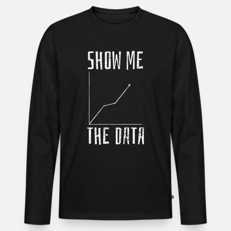 Data Science Computer Science - Men's Premium Organic Long Sleeve Shirt - black